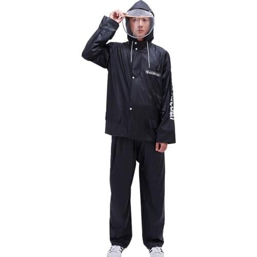 Clear Raincoat Rain Pants Suit Thickened Transparent Waterproof Plastic Jacket Coat Yellow Rain Coat Women Capa De Chuva Gift