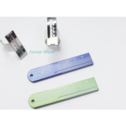 Sale 2pcs Span Measure Scale Ruler Gutta Percha Point Ruler With 2pcs Finger Endo Ruler