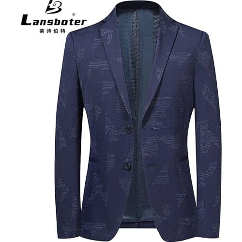 Wedding Business Clothing Men Blazer Masculino Spring British Style Blue Blazer For Men Suit Jacket Casual Dress Coat FS-205