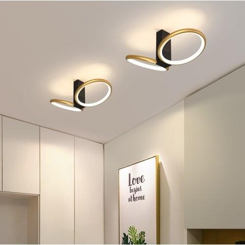 Creativity Led chandelier lighting For Aisle corridor bed room led techo Black/Gold/White modern chandelier AC110V 220V