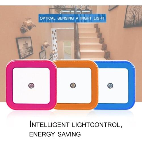 1pcs Intelligent LED Induction Lamp Square Shape Wall Light Night Light Automatic Switch Light Sensor Bedroom Household Supplies