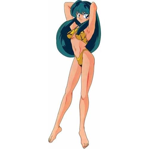 EARLFAMILY 13cm x 4.9cm for Urusei Yatsura Feet Vinyl Car Stickers Waterproof Scratch-proof Window Decal JDM SUV VAN Decoration