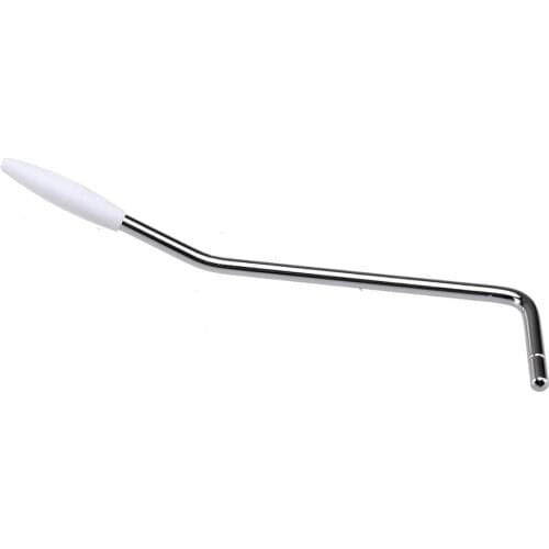 Wilkinson 5mm Push-In Strat Tremolo Arm Bridge Whammy Bar for Wilkinson and Other Imported Guitar, Chrome with White tip