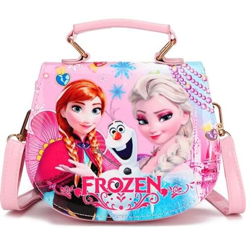 Disney cartoon Princess womens Messenger bag cute girl bag baby handbag mini Storage bag frozen Elsa Anna Sophia