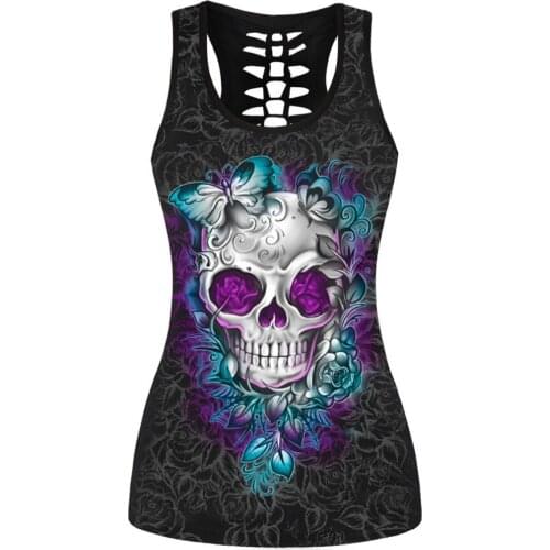 Summer New Tanks Tops Women Bodybuilding Top Black Slim Women Sportes Camis Femme Fitness Top Sleeveless Shirts Hollow Out