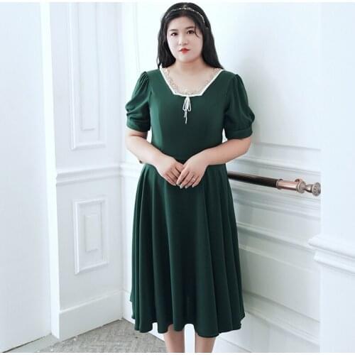 Green Elegant Square Collar Prom Dress Empire Short Sleeves Simple Knee-Length Ruched A-Line New Formal Gowns For Women D1226