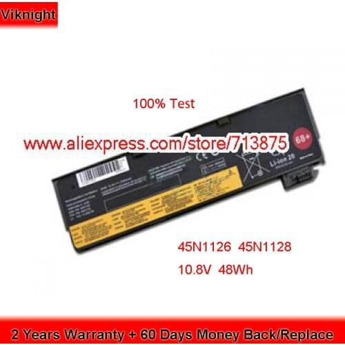 100% Test 10.8V 48Wh 0C52861 45N1125 45N1127 45N1126 45N1128 45N1129 Battery for Lenovo T440 T440S T450s L450 x250 X240 X260