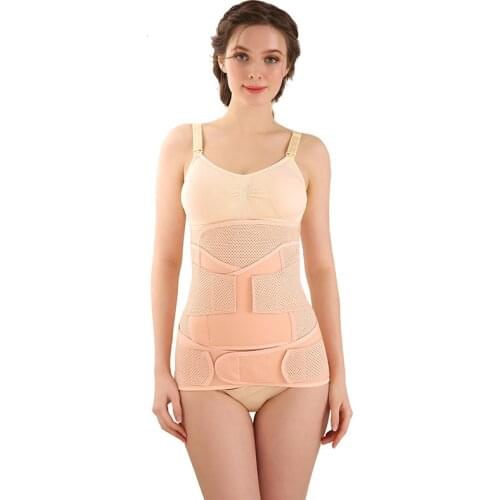 3Pieces/Set Maternity Postnatal Belt Pregnancy Bandage Belly Band Waist Corset Pregnant Women Slim Shapers Underwear