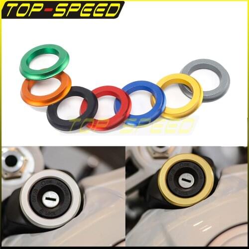 Motorcycle CNC Aluminum Accessories Ignition Cover Key Switch Ring Cover For Vespa All Model GTS SPRINT PRIMAVERA LX 125 150