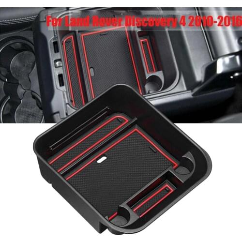 Car Organizer Central Car Storage Box Armrest Container Box For Land Rover Discovery 4 2010-2016 Auto Interior Accessories