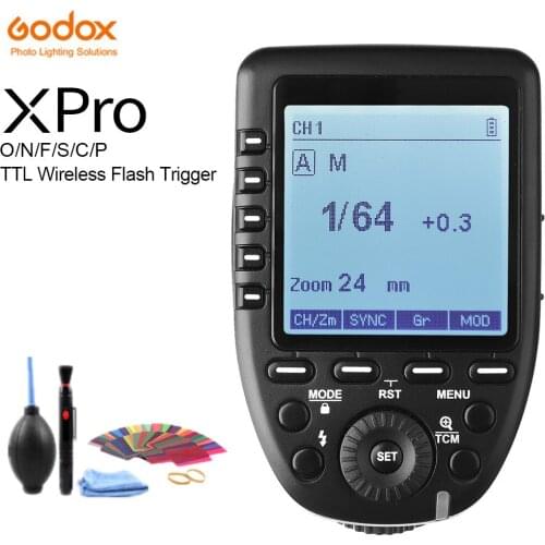 Godox Xpro-C Xpro-N Xpro-S Xpro-F Xpro-O Xpro-P 2.4G TTL Wireless Trigger Transmitter for Canon Nikon Sony Fuji Olympus Pentax