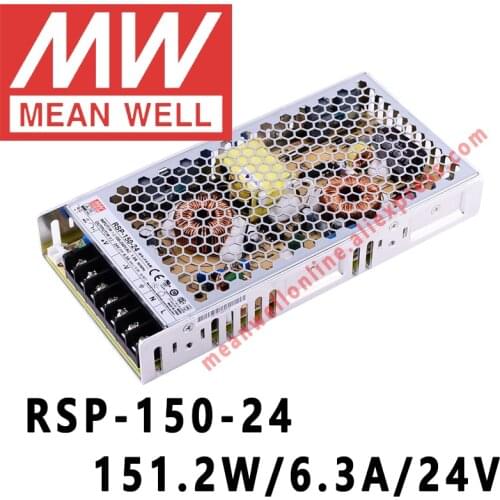 Mean Well RSP-150-24 meanwell 24VDC/6.3A/151.2W Single Output with PFC Function Power Supply online store