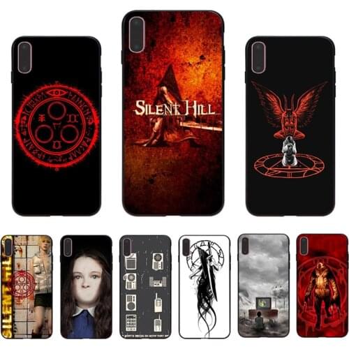 Silent Hill Soft TPU Hard PC Cover Mobile Phone Case For Iphone XR X 6 6S 7 8 Plus Shell XS 11 Pro Max 12 Mini 5S SE 2020 Coque