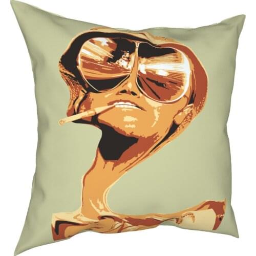 Fear And Loathing In Las Vegas Pillowcase Printing Polyester Cushion Cover Decorations Pillow Case Cover Home Zipper 18