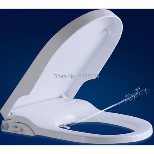Female Washing Buttocks toilet seats cover,U V O TYPE PP board Smart toilet seats cover with Nozzle Self-cleaning,J17317