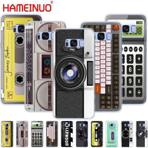 Retro Camera Cassette Boombox Calculator Keyboard cell phone case cover for Samsung Galaxy S9 S7 edge PLUS S8 S6 S5 S4 S3 MINI