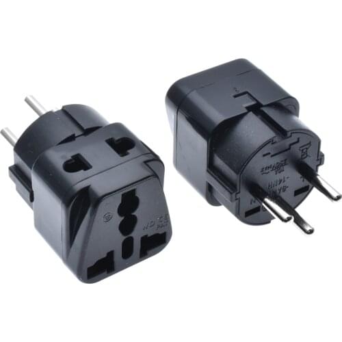 ISRAEL Travel Adapter 2 Way Outlet Power Plug Change AU/ US/EU/UK to Israeli 3 Pin Grounded Plug Adaptor WT 10A 250V