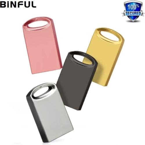 BiNFUL Pen drive Waterproof Usb Flash Drive Mini Metal Type-C Pendrive usb 2.0 4GB 8GB 16GB 32GB Memory Flash Stick Car music