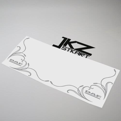 JKZ STKART A Pair Vinyl Die Cut Decals Truck Side Window Flower Grass Design Sticker For Right Angle Window Decoration