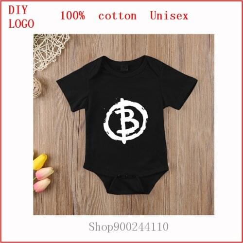 Newborn Toddler Baby Boy Girl Bitcoin Anarchist Outfit Costume bodysuits baby Romper short sleeve Clothes Baby roupa de bebe
