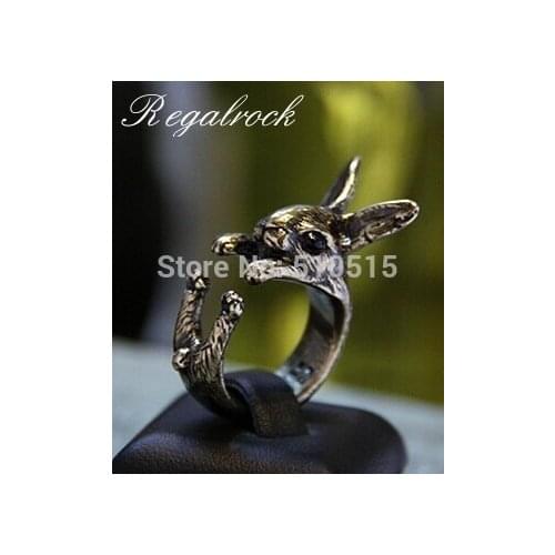 Regalrock Fashion Bunny Hare Rabbit Wrap Ring