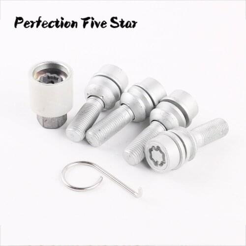 M14X1.5 Set Wheel Lock Key Lug Bolt Tool Set for AUDI Q7 2007-2015 For Porsche New Car 4L0698139B