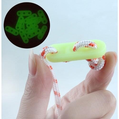 Outdoor tent wind rope buckle camping luminous three eye rope buckle canopy adjustment buckle 10