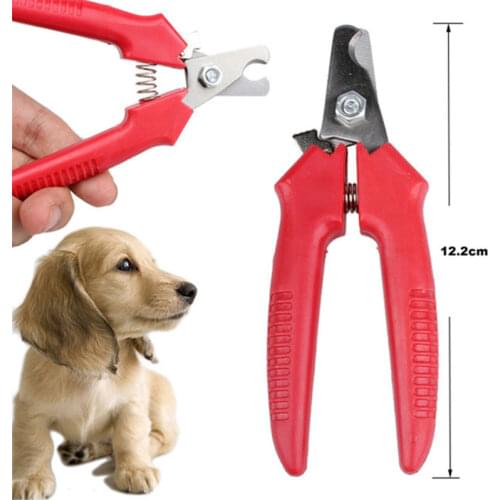 Dog Nail Clippers Grooming Cat Toe Care Cut Scissor Animal Trimmer Stainless steel for Small Teddy Pug Pets Accessory Red Black