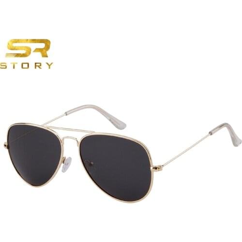 STORY alloy frame stylish pilot Sunglasses men polarized driving Sun Glasses brand desinger shades eyewear