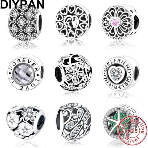 925 Sterling Silver Fit Original Pandora Charms Bracelets Spring Meadow Blooms Flower Charm Beads 925 Sliver Jewelry Berloque