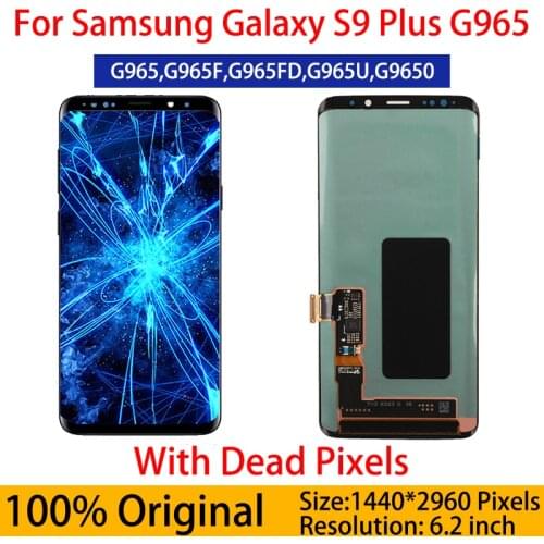 With Frame Original lcd For SAMSUNG Galaxy S9 S9 Plus G960 G965 With Defect LCD Display with Touch Screen Digitizer Assembly