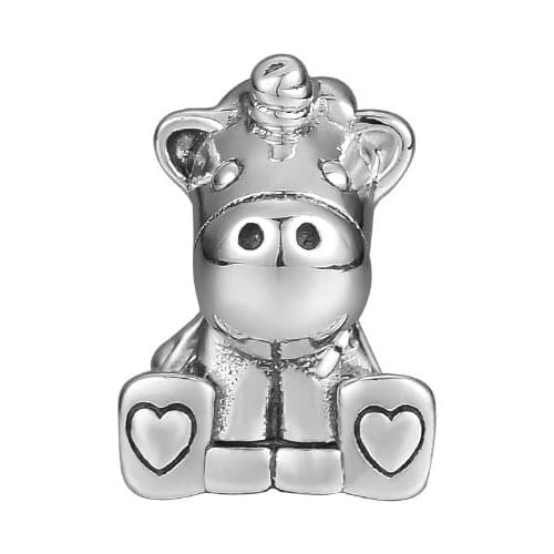 Bruno The Unicorn Charm Fits Woman Charm Bracelet & Choker Sterling Silver Jewelry Beads For Jewelry Making