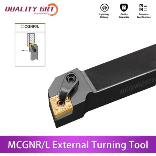 Q.Grt MCGNR2020K12 MCGNR2525M12 External Turning Tool Holder Carbide Inserts CNMG MCGNR /L CNC Lathe Cutting Tools