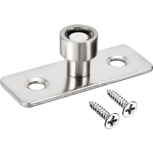 Uxcell High Quality 10mm 12mm Shaft Diamter Stainless Steel Electroplating Finish Lower Guide 47mmx18mm for Sliding Door Floor