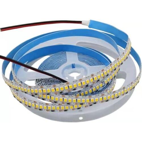 High Brightness 12V LED Soft Flexible Light strip 2835 SMD 1200 LEDs 5 Meters With White Neutral Warm Light