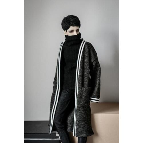 [wamami] Black/White Stripe Side Cardigan 1/4 MSD 1/3SD DZ SD17 BJD Dolls Dollfie