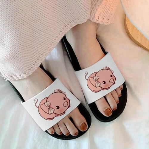 Women Slippers Cute Pig Leisure Female Shoes Cartoon Pattern Bathroom Home sandals Indoor Non-slip Slides fashion Ladies shoes