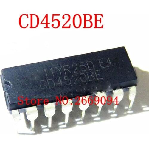 10PCS /20PCS CD4520BE CD4520BD DIP16 HCF4520BE HEF4520BP CD4520 DIP new and original IC free shipping