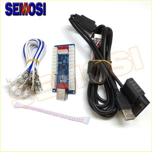 2pcs/set PS2 PS3 Arcade controller USB PCB Board Keyboard PC Encoder for Jamma Arcade Windows Xbox 360