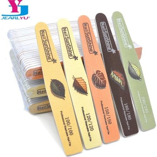 25/50 Pcs Diamond Nail Art Files 100/180 Lime A ongle Nails Accessoires Gel Nail Polish Polishing File Pedicure Manicure Buffers