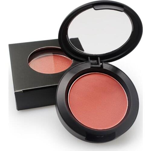 50pcs Private Label Blush Makeup Natural Cheek Well Pigmented Peach Blush Powder Mineral Blusher Blush Palette Wholesale