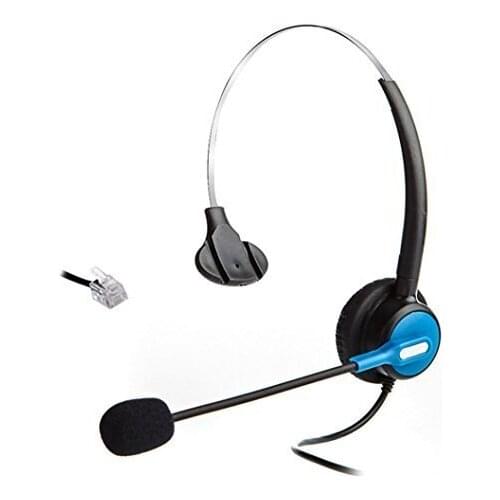 Wantek Headset for Nortel Meridian Norstar NEC PolyCom ShoreTel T20 Elmeg Talkswitch ESI Doro Hybrex Cable wireless telephones