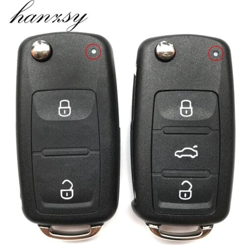 2 3 Buttons Remote key shell Fob For VOLKSWAGEN VW Skoda Octavia Golf SEAT Tiguan Polo Passat CC Car Flip Folding key Cover Case