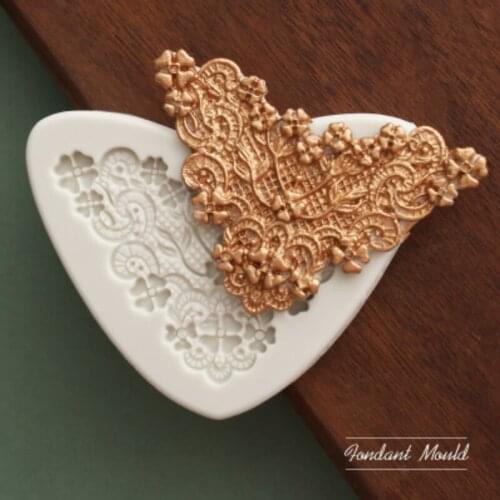 Flower Lace Border Mould Silicone Mold Fondant Cake Decorating Tool Gumpaste Sugarcraft Chocolate Forms Bakeware