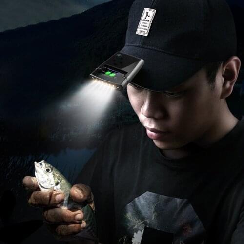 6LED Headlight Motiom Sensor Cap Clip-on Headlamp Rechargeable Body Head Hat Lights Ourdoor Fishing Camping Hiking Cap Hat Lamp