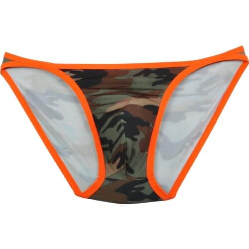 Smooth Comfy Camouflage Sexy Mens Underwear Bikini Briefs Shorts Bluge Pouch Male Calzoncillos Underwear Men Underpants Brief