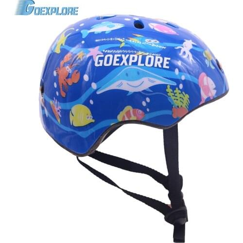 Goexplore Cycling Helmet Kids Light weight Breathable Bicycle Safety Cap Outdoor Sport Mountain Road Bike Equipment Boys Girls