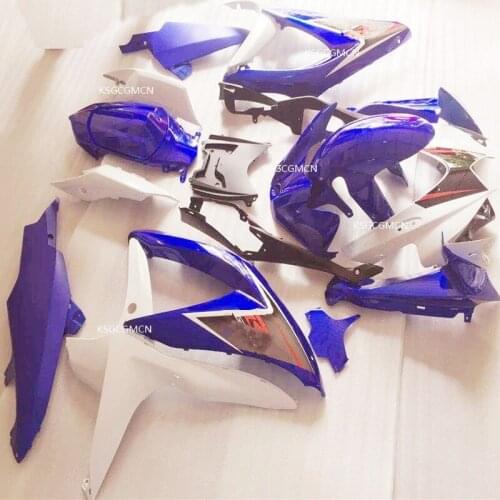 Injection Fairing kit for Suzuki GSXR600/750 k8 08 09 10 GSXR600 GSXR750 2008 2009 2010 ABS mold blue white motorbike fairing