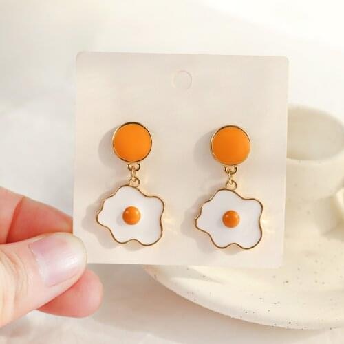 Fashion Geometric Alloy Cute Pendant Earrings For Women Korean Pop Simple Temperament Metal Stud Jewelry Wholesale