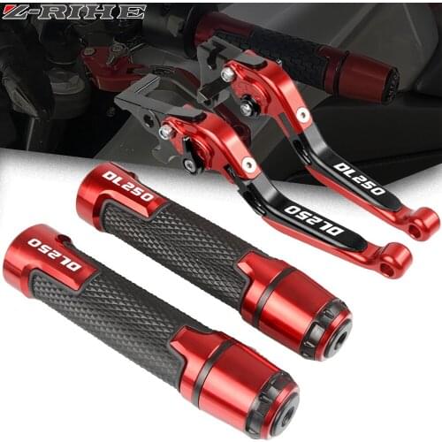 Motorcycle accessories Adjustable Folding Brake Clutch Levers Handlebar Hand Grips fit For SUZUKI DL250 DL 250 V-STROM 2017-2018